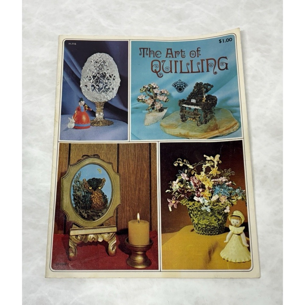 Vintage 1974 The Art Of‎ Quilling Craft Booklet 23 Pages Carol Dreesen Paper